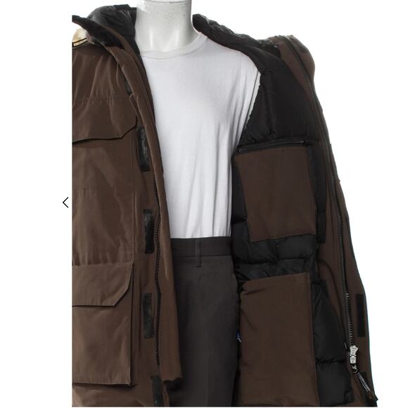 NWOT Canada Goose Expedition Down Jacket Parka in Brown Mens sz. L - Picture 12 of 12
